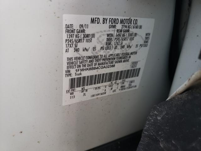 2012 FORD EXPLORER 1FMHK8B84CGA32388