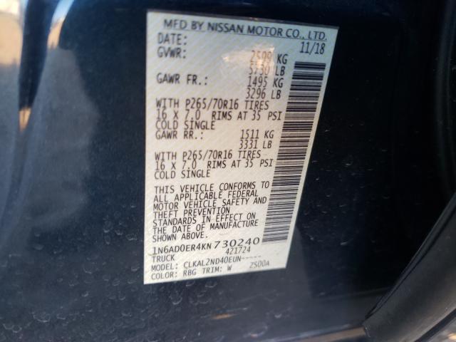 2019 NISSAN FRONTIER S 1N6AD0ER4KN730240