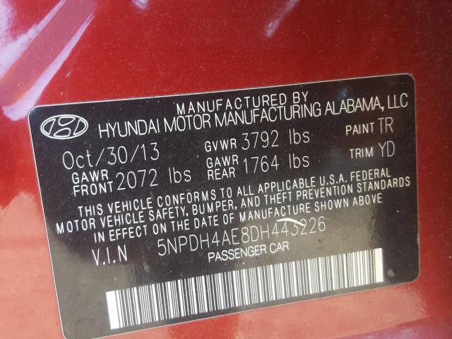 2013 HYUNDAI ELANTRA GL 5NPDH4AE8DH443226