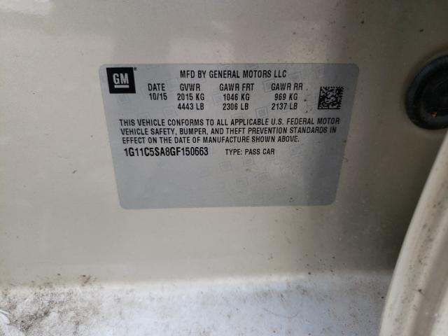 2016 CHEVROLET MALIBU LIM 1G11C5SA8GF150663