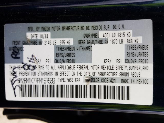 2015 MAZDA 3 SPORT 3MZBM1K77FM157539