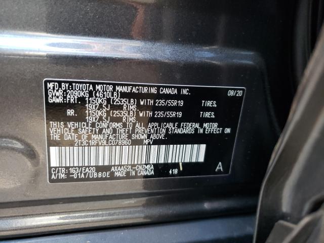2020 TOYOTA RAV4 XLE P 2T3C1RFV9LC078960