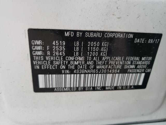 2018 SUBARU LEGACY SPO 4S3BNAR65J3014984