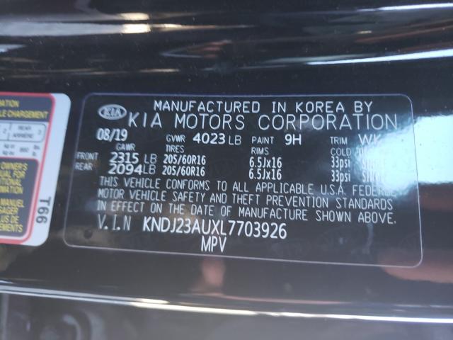 2020 KIA SOUL LX KNDJ23AUXL7703926