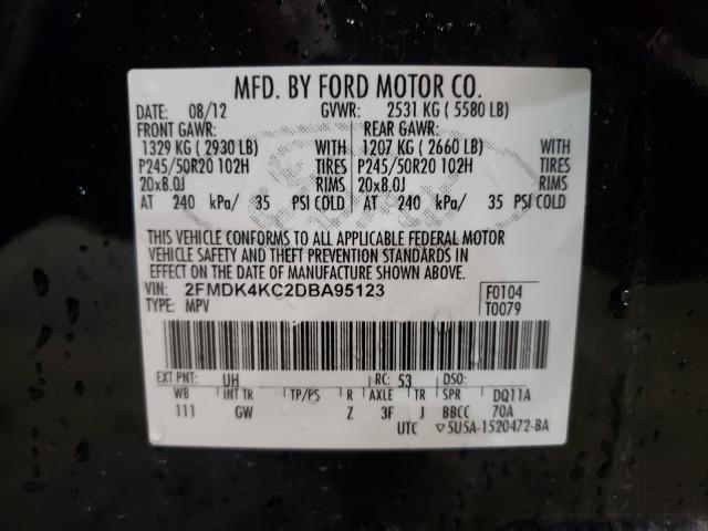 2013 FORD EDGE LIMIT 2FMDK4KC2DBA95123