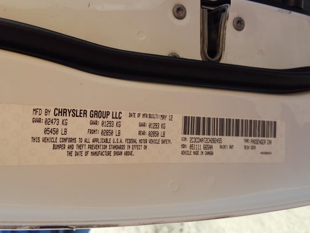 2012 DODGE CHARGER PO 2C3CDXAT2CH282455