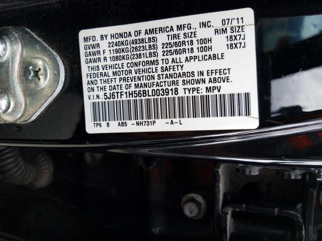 2011 HONDA ACCORD CRO 5J6TF1H56BL003918