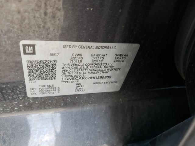 2017 CHEVROLET TAHOE C150 1GNSCAKC8HR350908