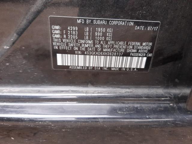 2017 SUBARU IMPREZA PR 4S3GKAD6XH3628137