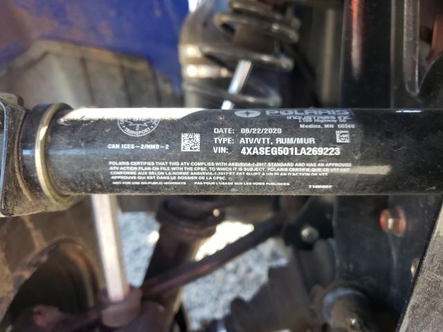 2020 POLARIS SPORTSMAN 4XASEG501LA269223