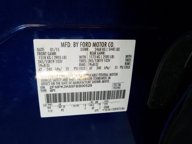 2015 FORD EDGE TITAN 2FMPK3K85FBB00529