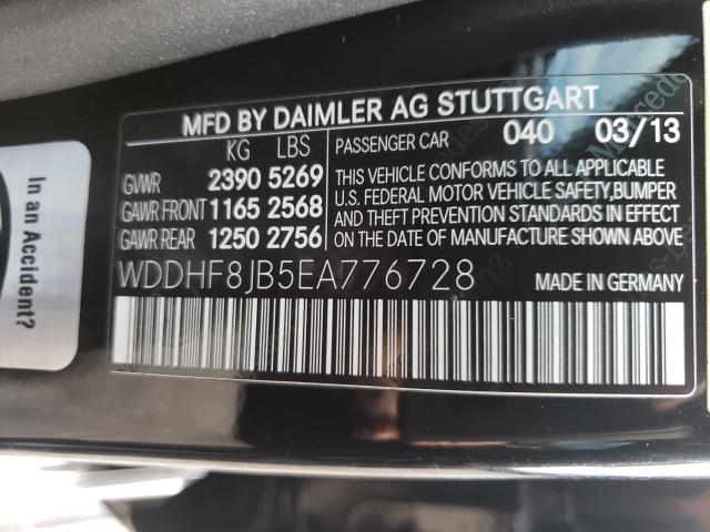 2014 MERCEDES-BENZ E350 WDDHF8JB5EA776728