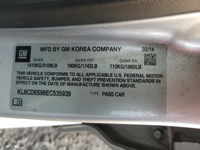 2014 CHEVROLET SPARK 1LT - KL8CD6S99EC535939