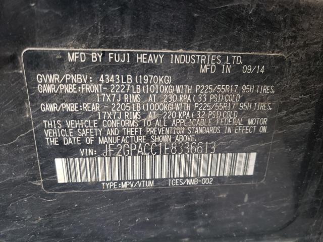 2014 SUBARU XV CROSSTR JF2GPACC1E8336613