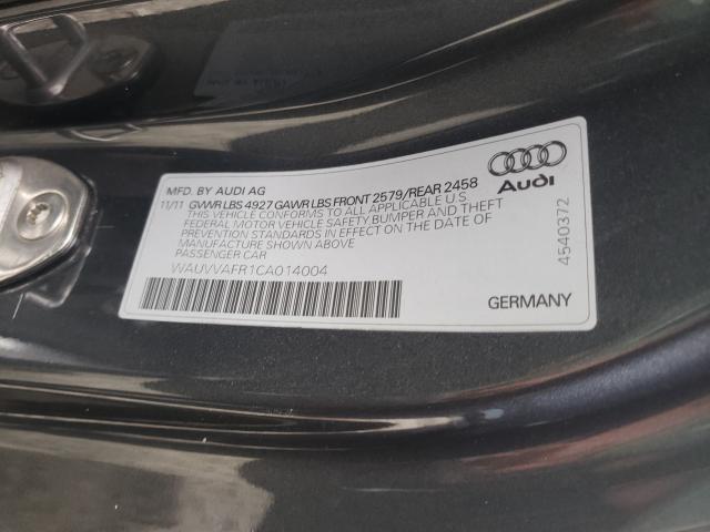 2012 AUDI S5 PRESTIG WAUVVAFR1CA014004