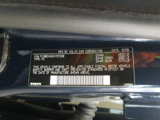 2010 VOLVO S80 3.2 YV1982AS2A1121338