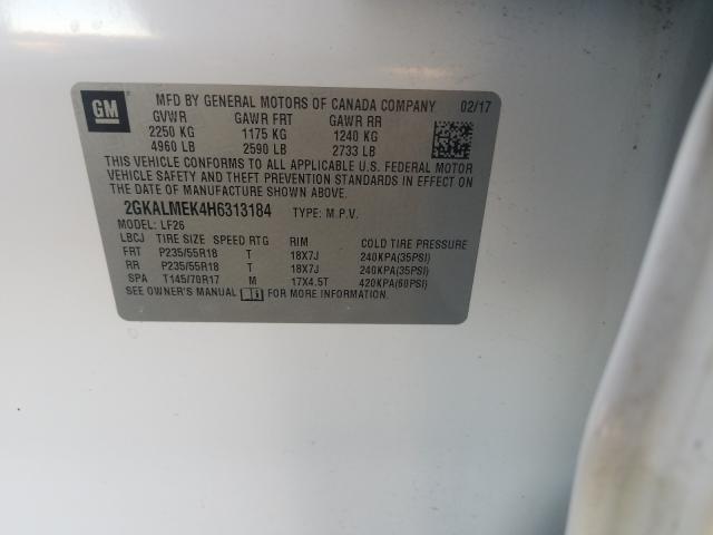 2017 GMC TERRAIN SL 2GKALMEK4H6313184