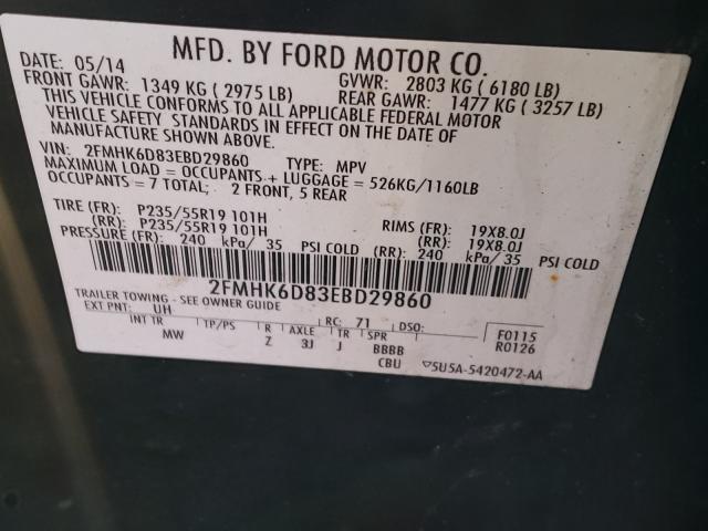 2014 FORD FLEX LIMIT 2FMHK6D83EBD29860