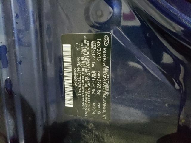 2013 HYUNDAI ELANTRA GL 5NPDH4AE7DH297594