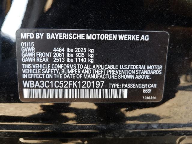 2015 BMW 328 I SULE WBA3C1C52FK120197