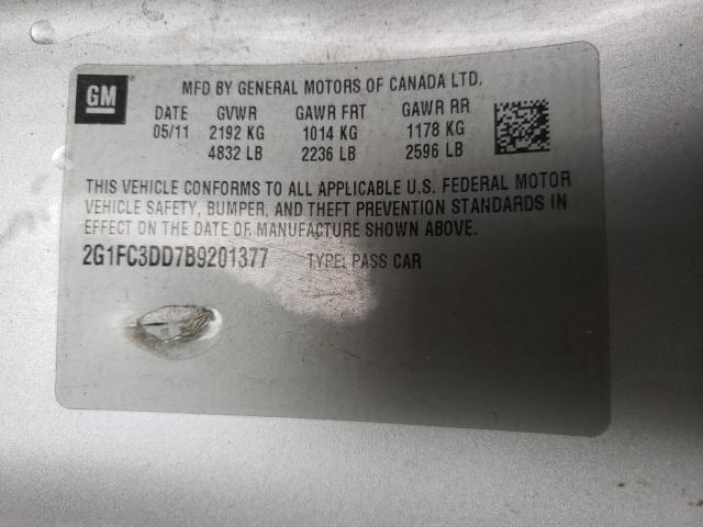2011 CHEVROLET CAMARO LT 2G1FC3DD7B9201377