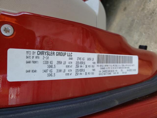 2010 CHRYSLER TOWN AND C 2A4RR5D10AR188100