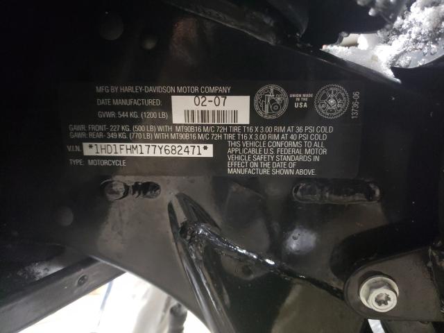 2007 HARLEY-DAVIDSON FLHPI 1HD1FHM177Y682471