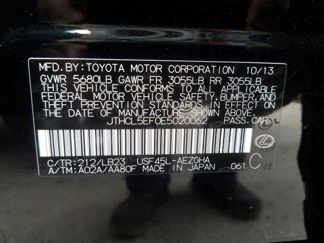 2014 LEXUS LS 460 JTHCL5EF0E5020062