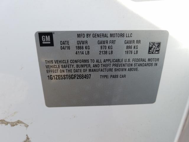 2016 CHEVROLET MALIBU LT - 1G1ZE5ST6GF268497