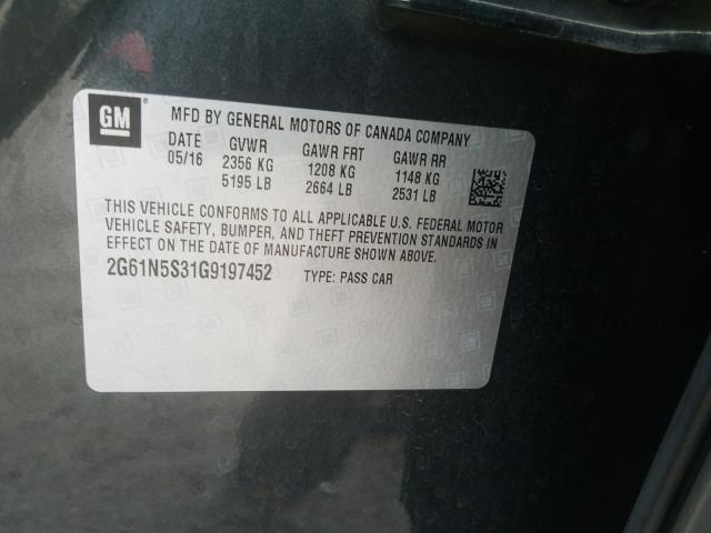 2016 CADILLAC XTS LUXURY 2G61N5S31G9197452