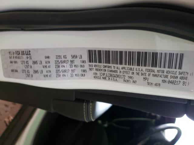 2016 JEEP CHEROKEE L 1C4PJLCB6GW303172