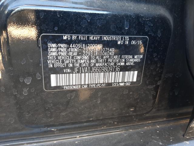 2016 SUBARU WRX LIMITE JF1VA1J66G9809736