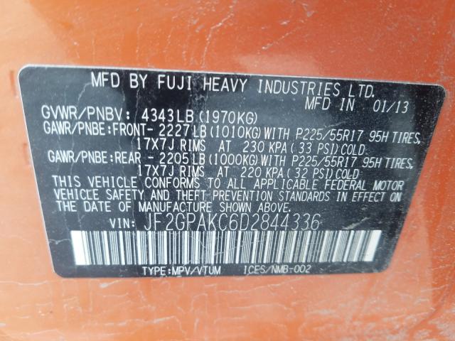 2013 SUBARU XV CROSSTR JF2GPAKC6D2844336