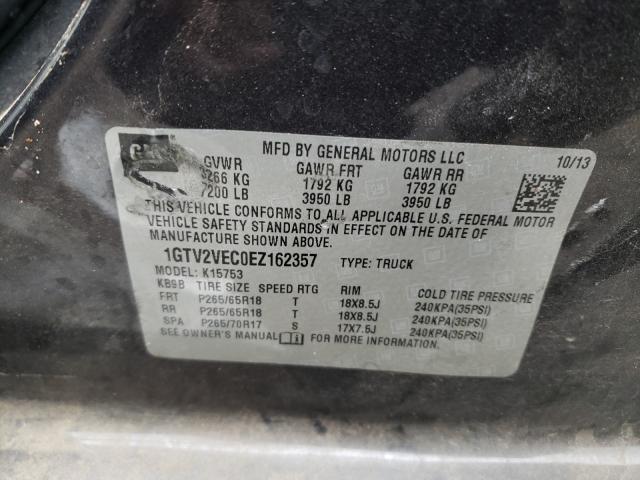 2014 GMC SIERRA K15 1GTV2VEC0EZ162357