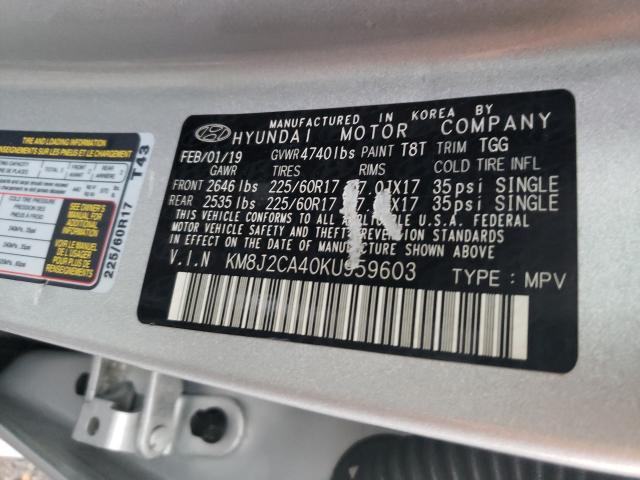 2019 HYUNDAI TUCSON SE KM8J2CA40KU959603