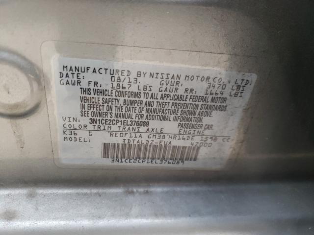 2014 NISSAN VERSA NOTE 3N1CE2CP1EL376089