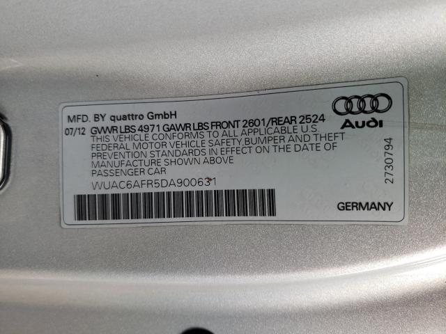 2013 AUDI RS5 WUAC6AFR5DA900631