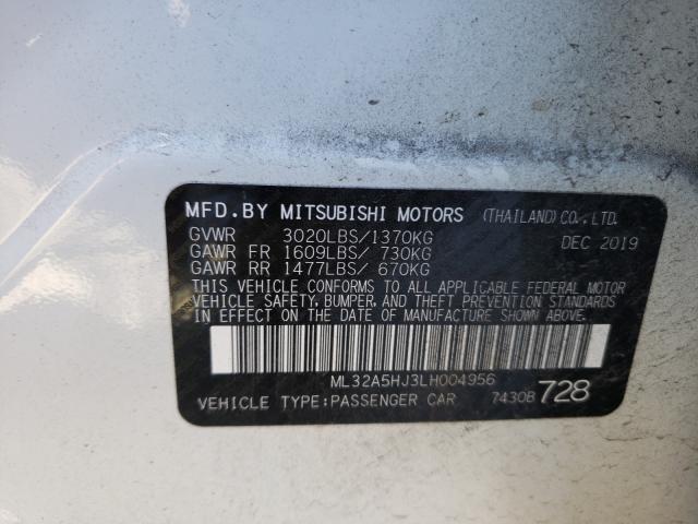 2020 MITSUBISHI MIRAGE LE ML32A5HJ3LH004956
