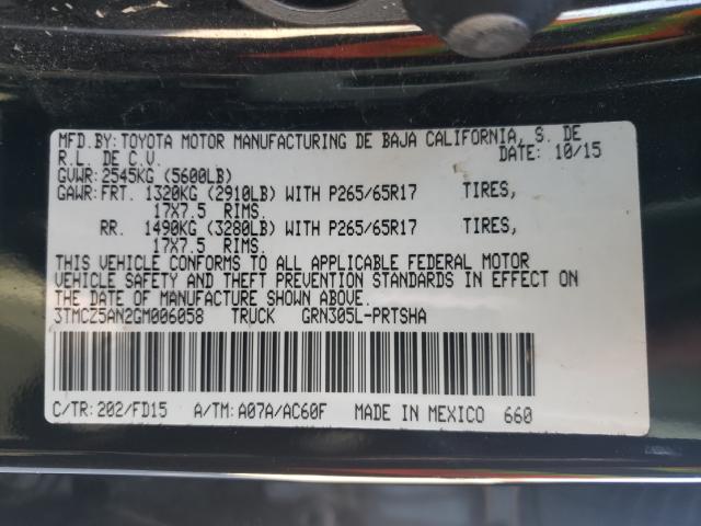 2016 TOYOTA TACOMA DOU - 3TMCZ5AN2GM006058