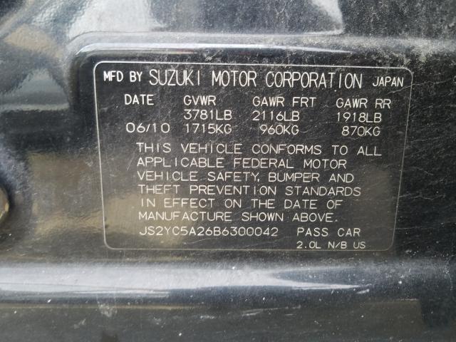 2011 SUZUKI SX4 LE JS2YC5A26B6300042