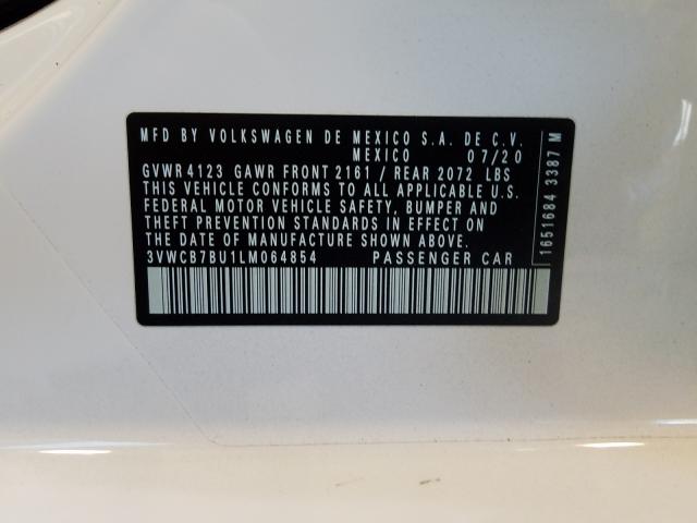 2020 VOLKSWAGEN JETTA S 3VWCB7BU1LM064854