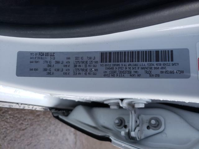 2019 RAM 1500 REBEL 1C6SRFLT2KN537358