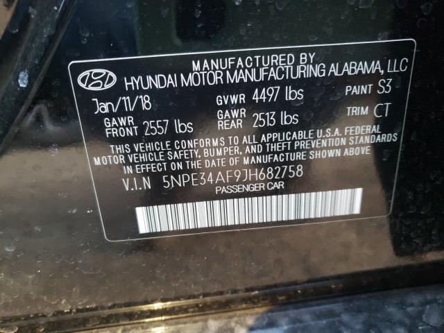 2018 HYUNDAI SONATA SPO 5NPE34AF9JH682758