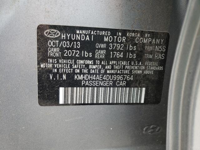 2013 HYUNDAI ELANTRA GL KMHDH4AE4DU996764