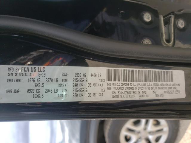 2019 JEEP COMPASS SP 3C4NJCAB4KT833116