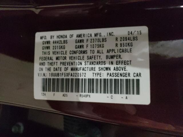 2015 ACURA TLX TECH 19UUB1F5XFA020572