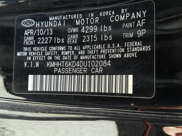 2013 HYUNDAI GENESIS CO KMHHT6KD4DU102084