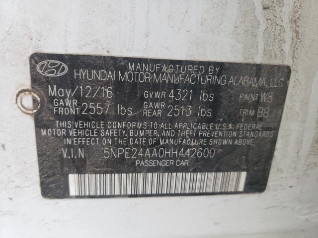 2017 HYUNDAI SONATA ECO 5NPE24AA0HH442600