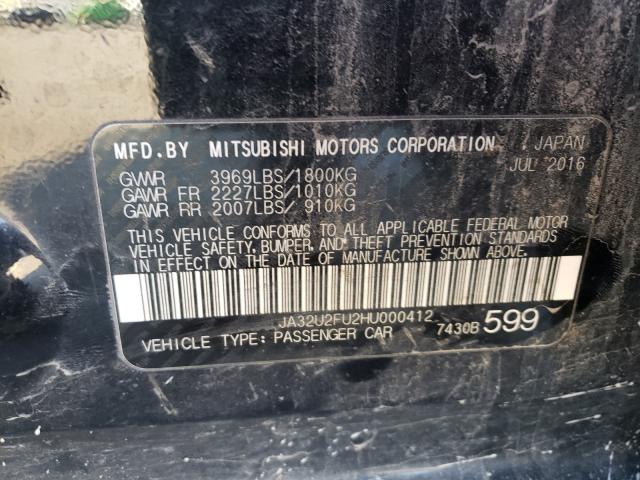 2017 MITSUBISHI LANCER ES JA32U2FU2HU000412