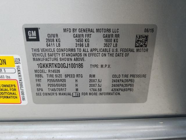 2016 GMC ACADIA DEN 1GKKRTKD0GJ100186